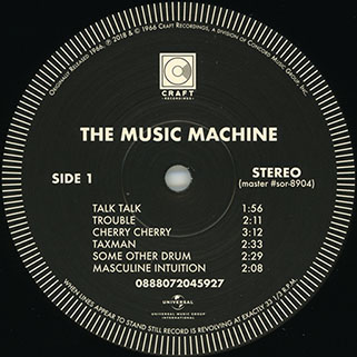 music machine lp turn on label craft label 1