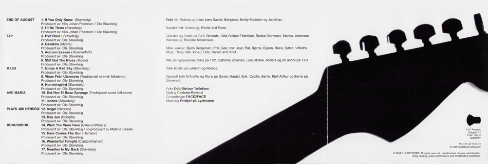 Ole Staveteig CD The Best Of Tap cover in