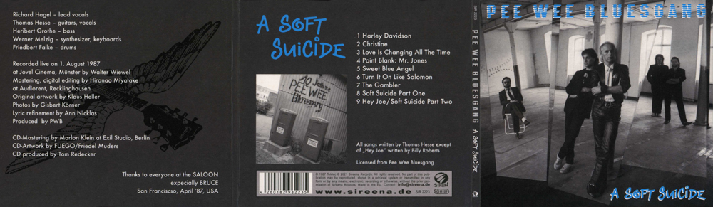 pee wee bluesgang CD a soft suicide cover out
