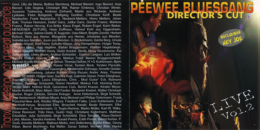 peewee bluesgang cd director's cut cover out right