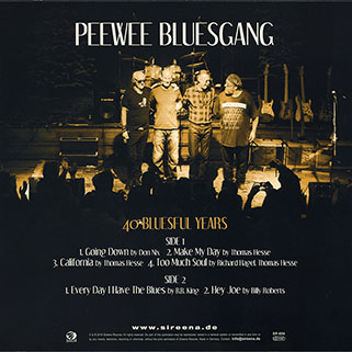 peewee bluesgang lp 40 bluesful years back
