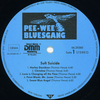 pee wee bluesgang lp a soft suicide label 1