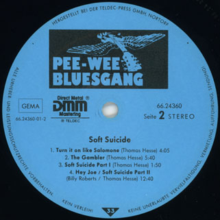 pee wee bluesgang lp a soft suicide label 2
