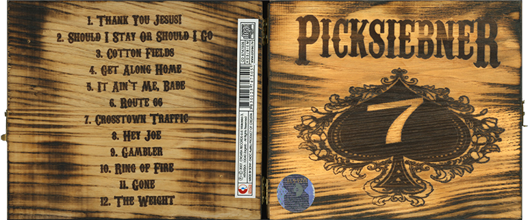 Picksiebner CD Picksiebner 7 wooden box cover out