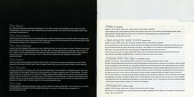 Sonderfeld CD Stumbling Lovers booklet 2