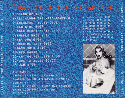 Charlie and The Vitamines CD Rock'n'Blues Dream Live tray