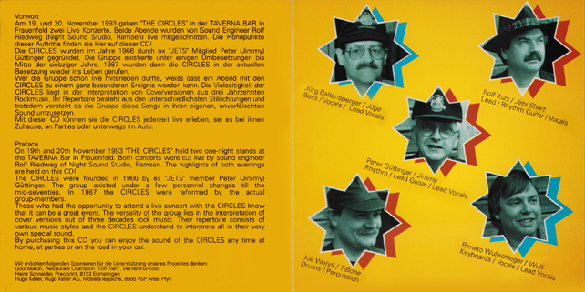 The Circles CD Live at The Taverna cover in