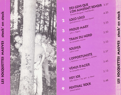 Socquettes Mauves CD Sock'En Stock tray