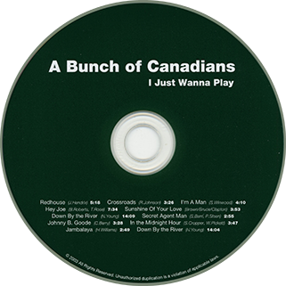 a bunch of canadian cd I just wanna play  label