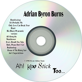 adrian byron burns cd ah koo stick too label