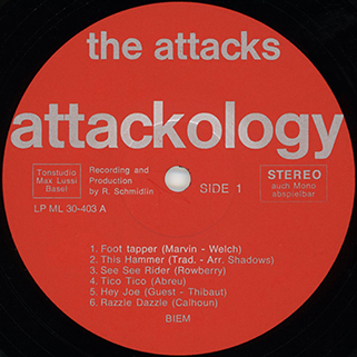 attacks lp we call it attackology label side 1