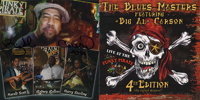 big al carson and the blues masters cd live at the funky pirate out