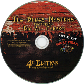 big al carson and the blues masters cd live at the funky pirate label