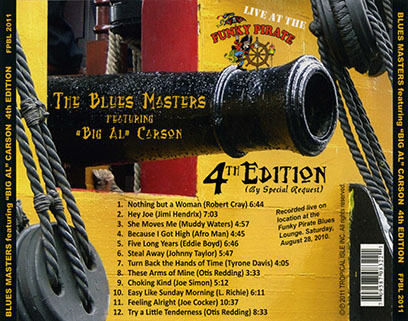 big al carson and the blues masters cd live at the funky pirate tray out