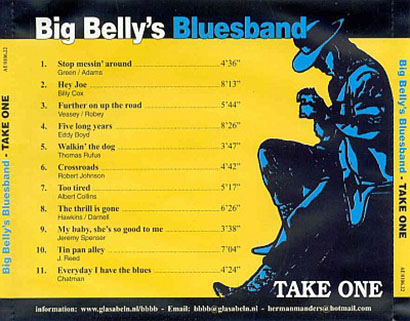 big belly's blues band cd take one tray