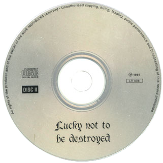 bob dylan cd lucky not be destroyed label