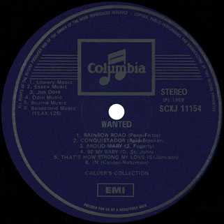 calder's collection lp wanted label 2
