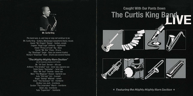 curtis king band cd caught with our pants down cover out