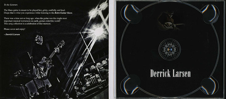 derrick larsen cd retro guitar show cover in