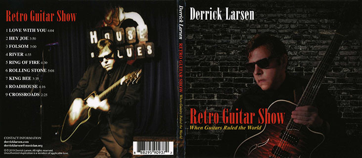 derrick larsen cd retro guitar show cover out