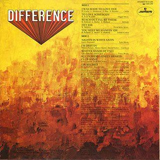 difference lp jubileum 1967-1977 back cover