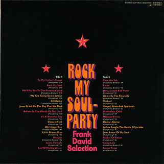 frank david selection rock my soul party back