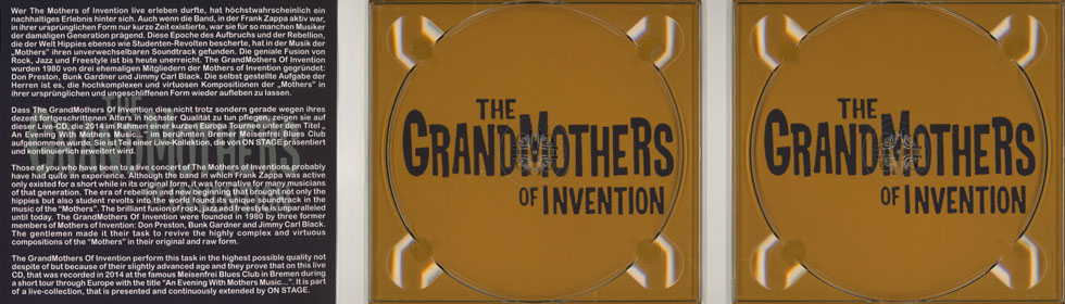 grandmothers of invention cd live in bremen cover in
