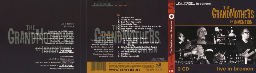 grandmothers of invention cd live in bremen cover out