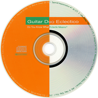 guitar duo eclectico cd do you know what eclectic means label
