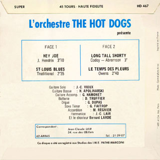 hot dogs back cover
