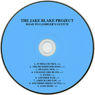 jake blake project cd to gambler's gultchlabel