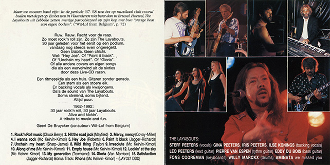 Layabouts CD Alive And Kickin' cover in