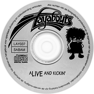Layabouts CD Alive And Kickin' label