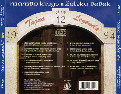 mambo kings cd tajna legenda tray