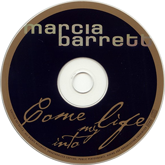 Marcia Barrett CD come into my life label