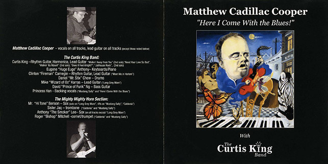 matthew cadillac cooper cd here I come with the blues cover out