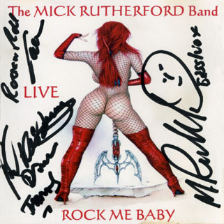 mick rutherford band cdr rock me baby signed front