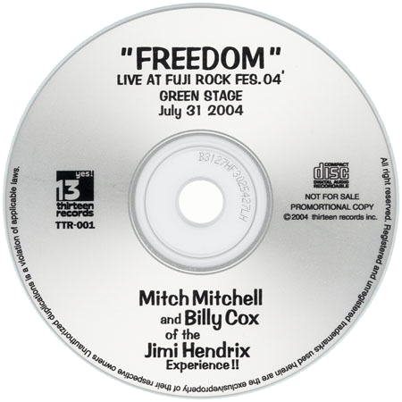 mitch mitchell and billy cox cd freedom label