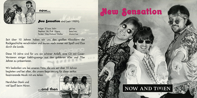 New Sensation CD Now and Then cover out