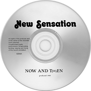 New Sensation CD Now and Then label