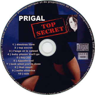 prigal cd top secret label