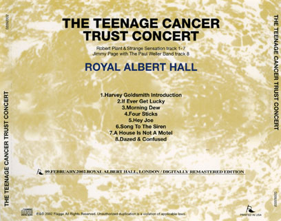 robert plant cd teenage cancer concert tray