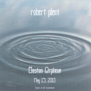 robert plant cd boston orpheum front