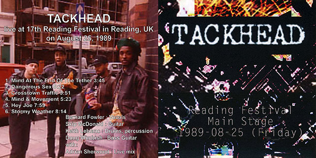tackhead cdr reading festival main stage 1989-28-25 cover