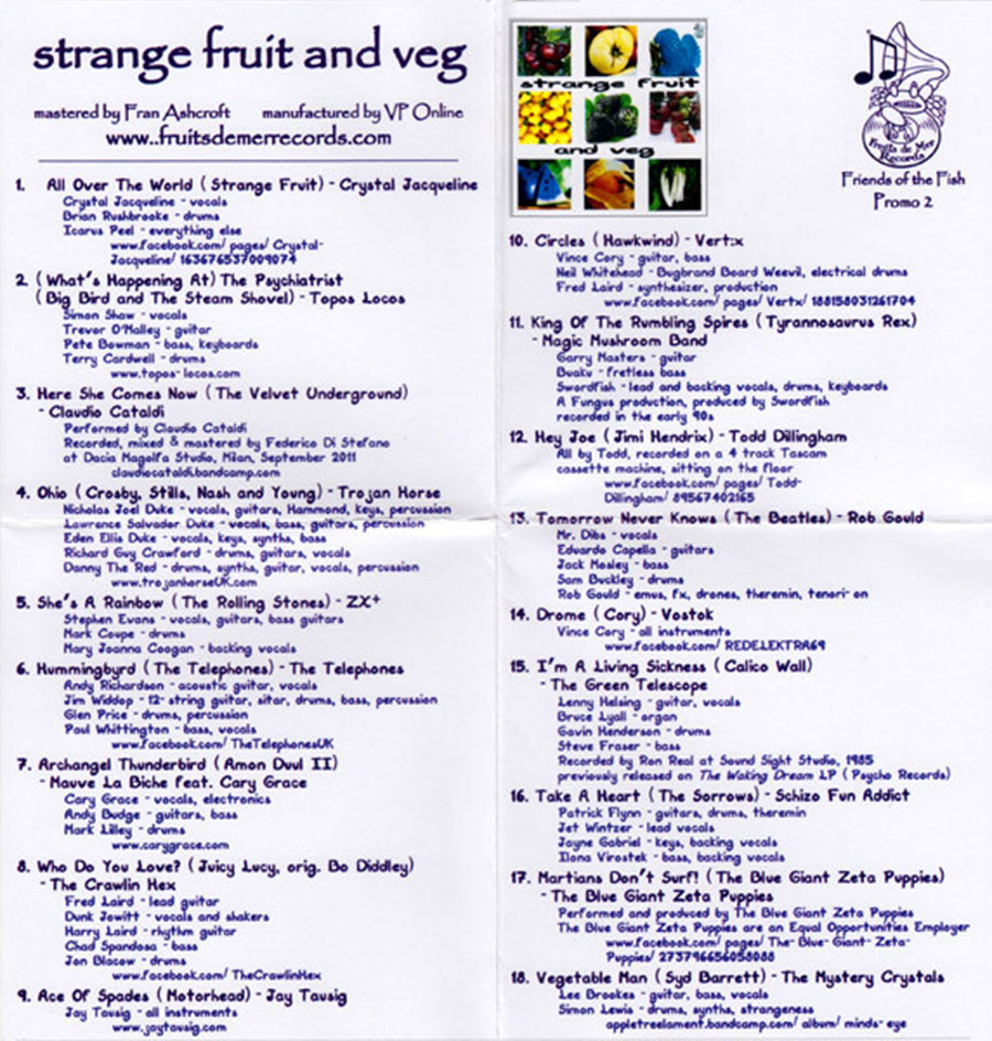 todd dillingham cd strange fruit and veg insert