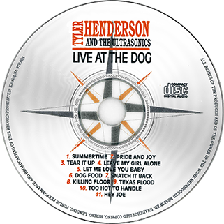 tyler henderson and the ultrasonics cd live at the dog label