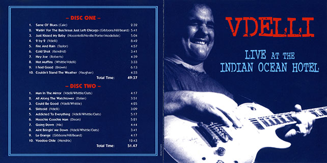 vdelli cd live at the indian ocean hotel cover out