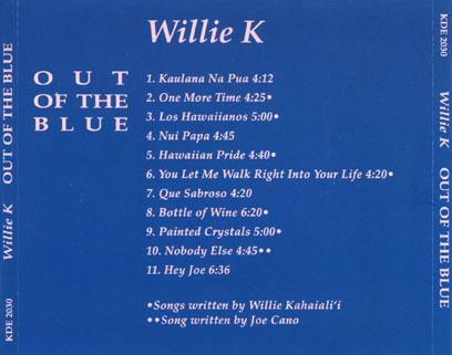 willie k cd out of the blues tray