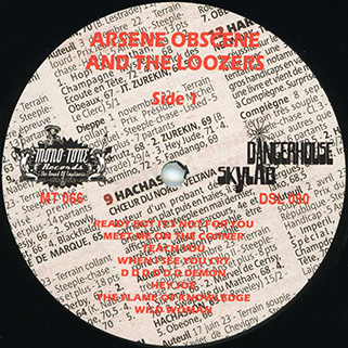 Arsene Obscene and The Loozers LP Raw Pops label 1