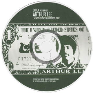 arthur lee and shack cd live at academy liverpool label
